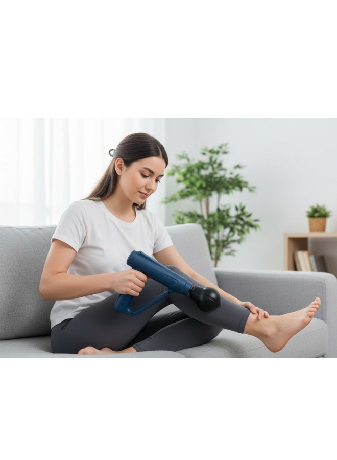 جهاز تدليك صغير احترافي بتقنية الطرق العميق - مدلك عضلات قابل لتعديل السرعة لتخفيف الألم، واستعادة العضلات، وتحسين الدورة الدموية - صغير الحجم وسهل الحمل، تشغيل هادئ، شحن سريع عبر منفذ USB-C - مثالي للرجال والنساء ورواد الصالات الرياضية ومحبي الرياضة - Image 5